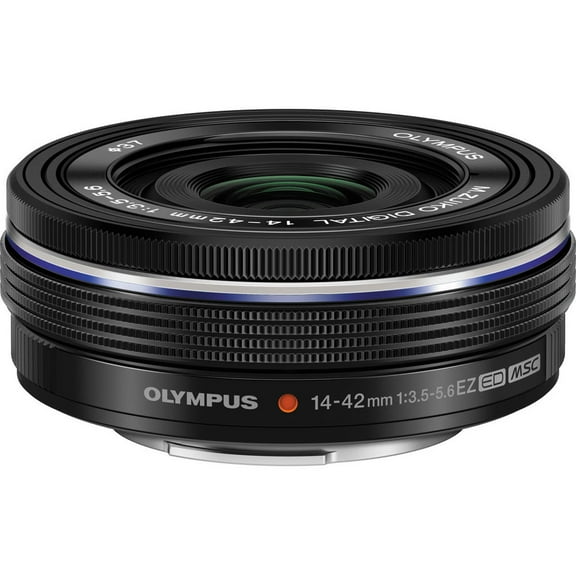 Olympus M.Zuiko Digital 14-42mm f/3.5-5.6 EZ Pancake Lens for Micro Four Thirds, Black