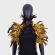 thumbnail image 1 of Chal de plumas de encaje de perlas, accesorio de disfraz de baile para fiesta de Halloween, 1 of 6
