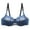 Blue, variant on Women Sports Bra Women Fashion Underwire Lace Embroidery Comfortable Push Up Hollow Out Bra Underwear Women Size Halter Bra, Style 4491, Blue 44C