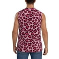 thumbnail image 4 of Goofa Rose Leopard Print Printed Men's Sleeveless T-Shirt - Athletic Gym Workout Tank Top for Men - Moisture-Wicking, UPF 30+ Quick-Dry Muscle Tee-XX-Large, 4 of 8