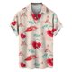 thumbnail image 3 of Camisetas de manga corta para hombre, con estampado 3D de amor, gráfico, camisas de botones para el día de San Valentín, blusa informal de verano para playa para hombre, 3 of 5