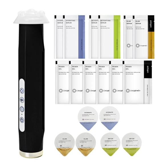 Elitzia CO₂ Oxygen Bubble Facial Device with 7-Color LED - Portable Oxygenating Bubble Skin Care Device for Hydration & Pore Care, Rechargeable Home Spa System - ETOB01