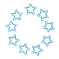 thumbnail image 4 of 100 clips de papel con forma de estrella, con proceso de enchapado, resistentes al óxido, prácticos clips metálicos para oficina, color azul., 4 of 14