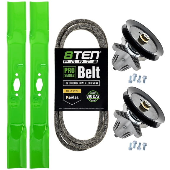 8TEN Blade Spindle Belt Kit for Cub Cadet 742P05177-L 754-06134 42-inch MK1012240