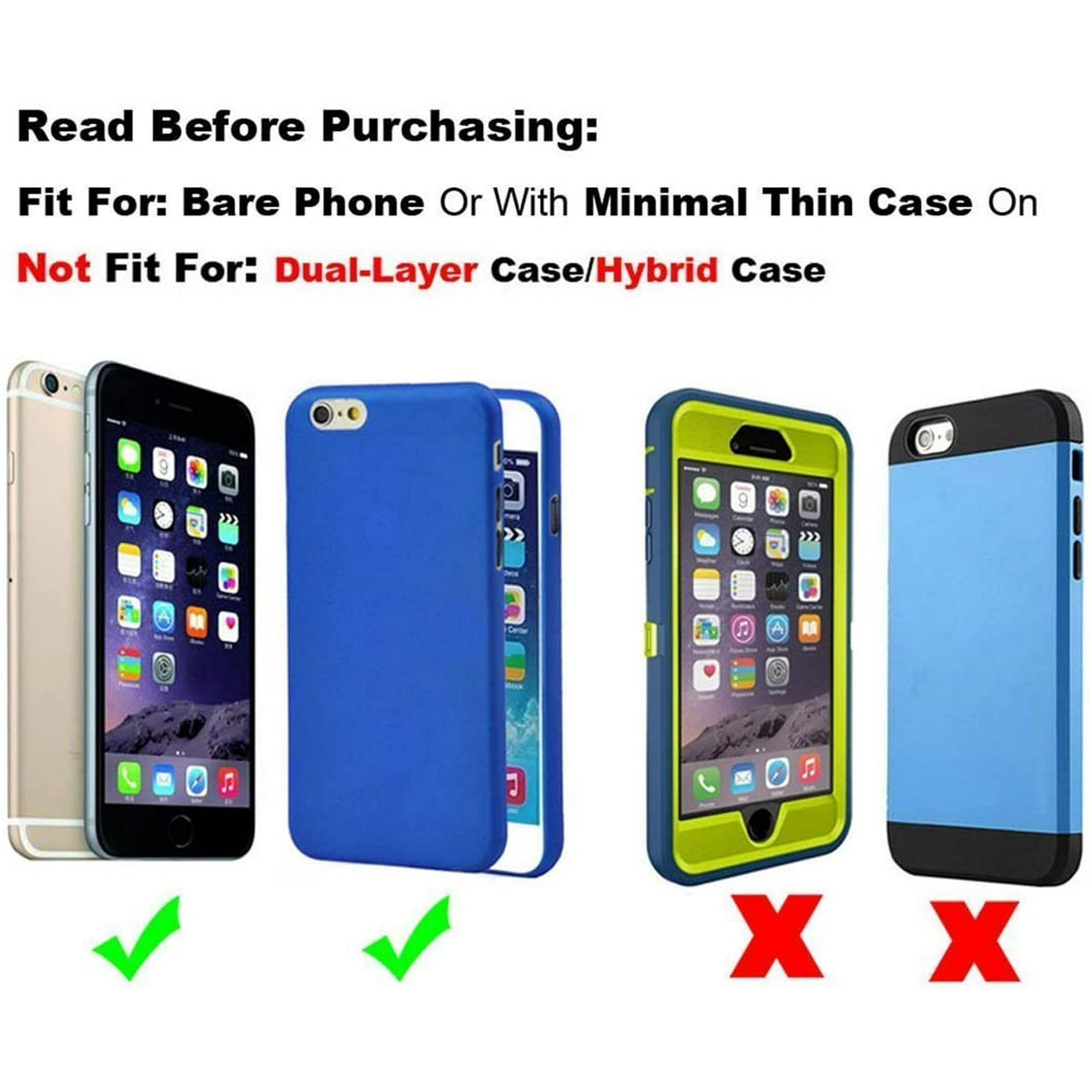 iPhone 8 Belt Clip Case iPhone 7 Holster Premium Leather Pouch Carrying Case with Belt Clip Case Cover for Apple iPhone 8 iPhone 7 Fits with a Thin Case Walmart