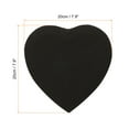 thumbnail image 2 of Unique Bargains 7.9' Heart Canvas Board for Painting, 2 Pcs Blank Panels, Black, 2 of 5