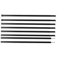 thumbnail image 4 of WHAMVOX 8Pcs Lightweight Black Tarp Poles Set Sturdy Adjustable Tent Rod Replacement for Camping, 4 of 8