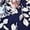Navy Blue, variant on Women'S Floral Ruffle Midi Dress V Neck Flowy Tiered Long Dress Color M
