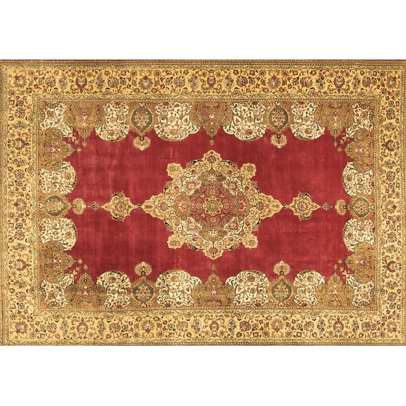 Ahgly Company Indoor Rectangle Persian Brown Traditional Area Rugs, 5' x 7'