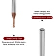 thumbnail image 4 of 2uds Cuadrado Nariz Extremo Molino 4mm Vástago 1.5mm x 8mm AlTiSin Recubierto Sólido Carburo 4 Flautas Extra Largo Fresado para Inoxidable Acero Aleación Endurecido Acero, 4 of 6