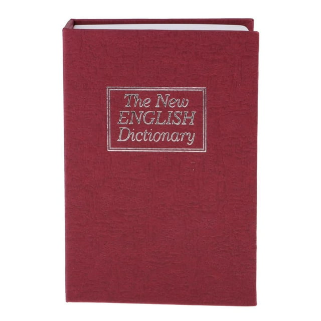 Dictionnaire Livre Cache-Bijoux avec Clé Tirelire Rouge