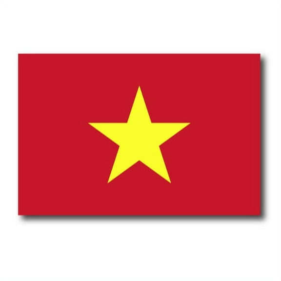 Magnet Me Up Vietnam Vietnamese Flag Vinyl Automotive Magnet Decal, 4x6 Inches