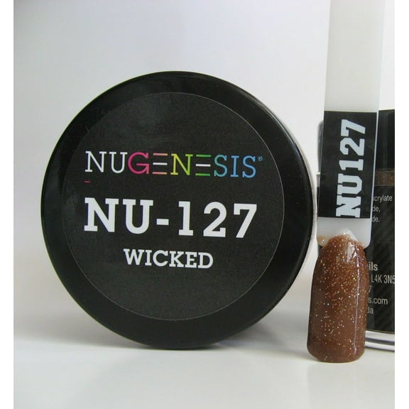 NUGENESIS Nail Color Dip Dipping Powder 1.5oz/jar - NU127 Wicked
