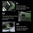 thumbnail image 6 of Portable waist clip fan with LED light and emergency charger  100 levels of adjustable air volume  24hour cooling rechargeable personal table fan  suitable for outdoor camping travel work, 6 of 8