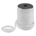 thumbnail image 1 of Uxcell 22 Yards Soft Twisted Rope Trim, 8mm/0.31" White Polyester Twisted Silk Rope Cord for DIY Craft, 1 of 2