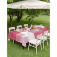 thumbnail image 3 of Outdoor Tablecloth with Umbrella Hole and Zipper, Pink Geometric Rectangle Table Cloth 60x102 Inch Waterproof Tablecloth, Watercolor Ombre Modern Abstract Art Picnic Table Cover for Patio Camping, 3 of 7