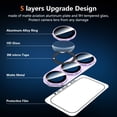 thumbnail image 3 of CASEFIV for Samsung Galaxy S26 Camera Lens Protector Tempered Glass Camera Cover,9H Hardness Aluminum Metal Lens Film,Anti-Scratch Strong Stickiness Case Friendly,1 Pack Purple, 3 of 8