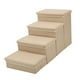 thumbnail image 2 of Escalera para perros, ligera, portátil, de 4 escalones, plegable Beige, 2 of 9