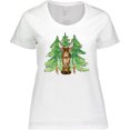 thumbnail image 3 of Inktastic Alaska Moose and Trees Women's Plus Size T-Shirt, 3 of 5
