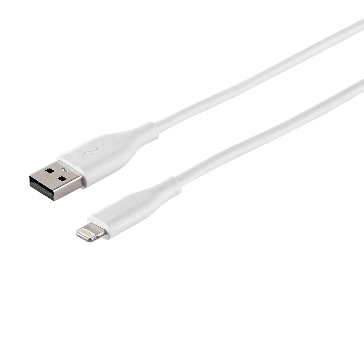 ONN ™ 3 meter Lightning Connector Charge & Sync Cable  (White)