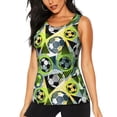 thumbnail image 2 of Picia Football Doodle Pattern Women's Workout Tank Top,Breathable Activewear,Slim Fit Athletic Top,Versatile Workout Moisture-wicking top-Small, 2 of 9