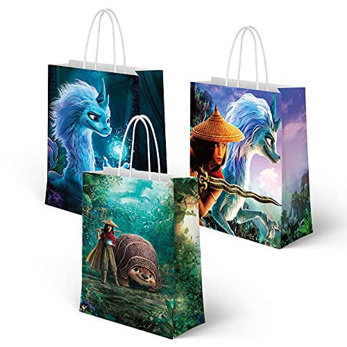 Raya And The Last Dragon Party Bags,Treat,Raya And The Last Dragon Bags,Raya And The Last Dragon Bags Party Supplies for Themed Party-Set of 16 Packs