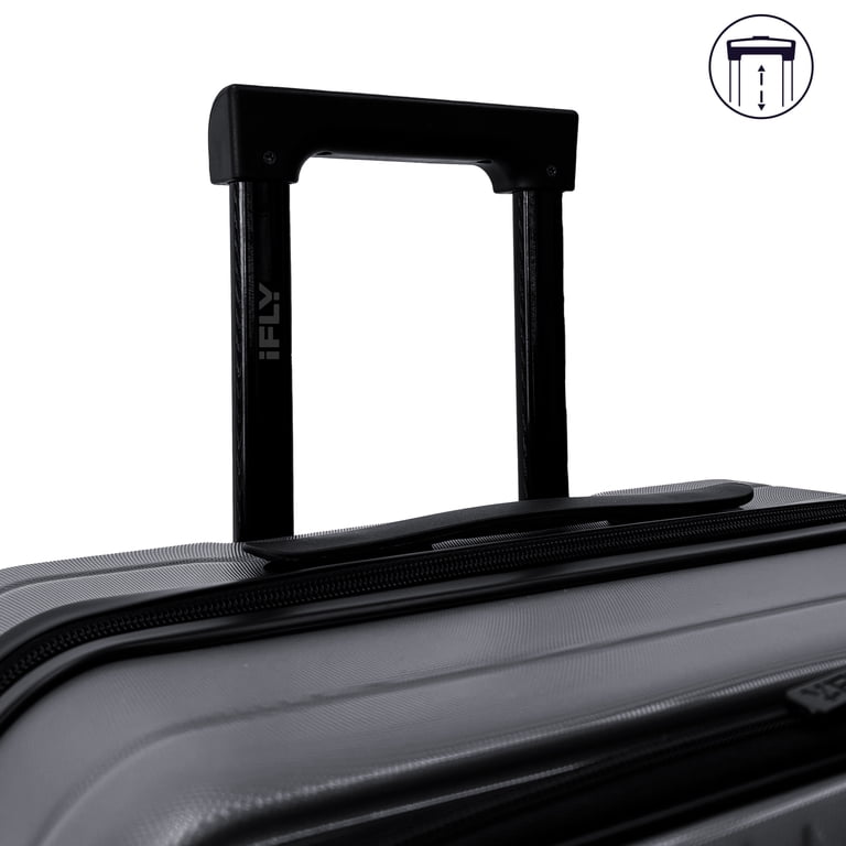 iFLY Quantum 24" Expandable Checked Luggage, Charcoal photo 7
