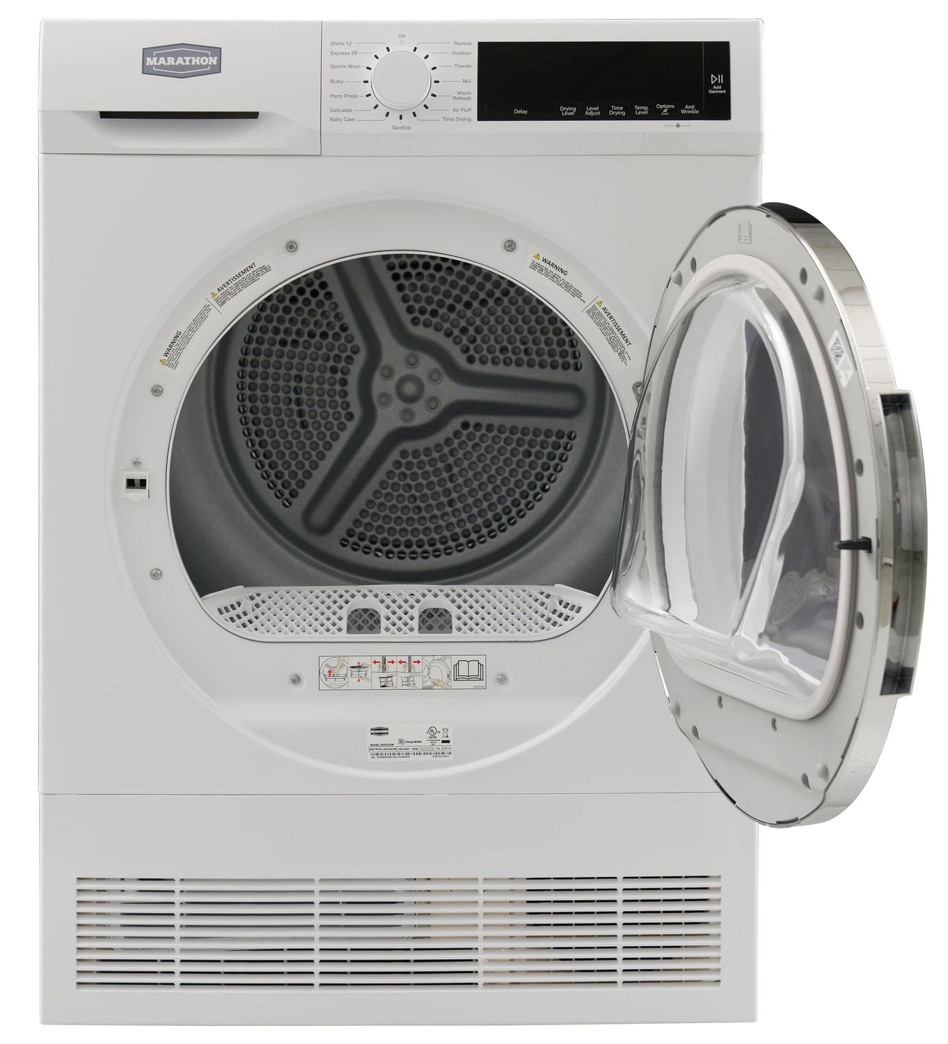 Marathon Deluxe 24" White Ventless/Condensing Dryer