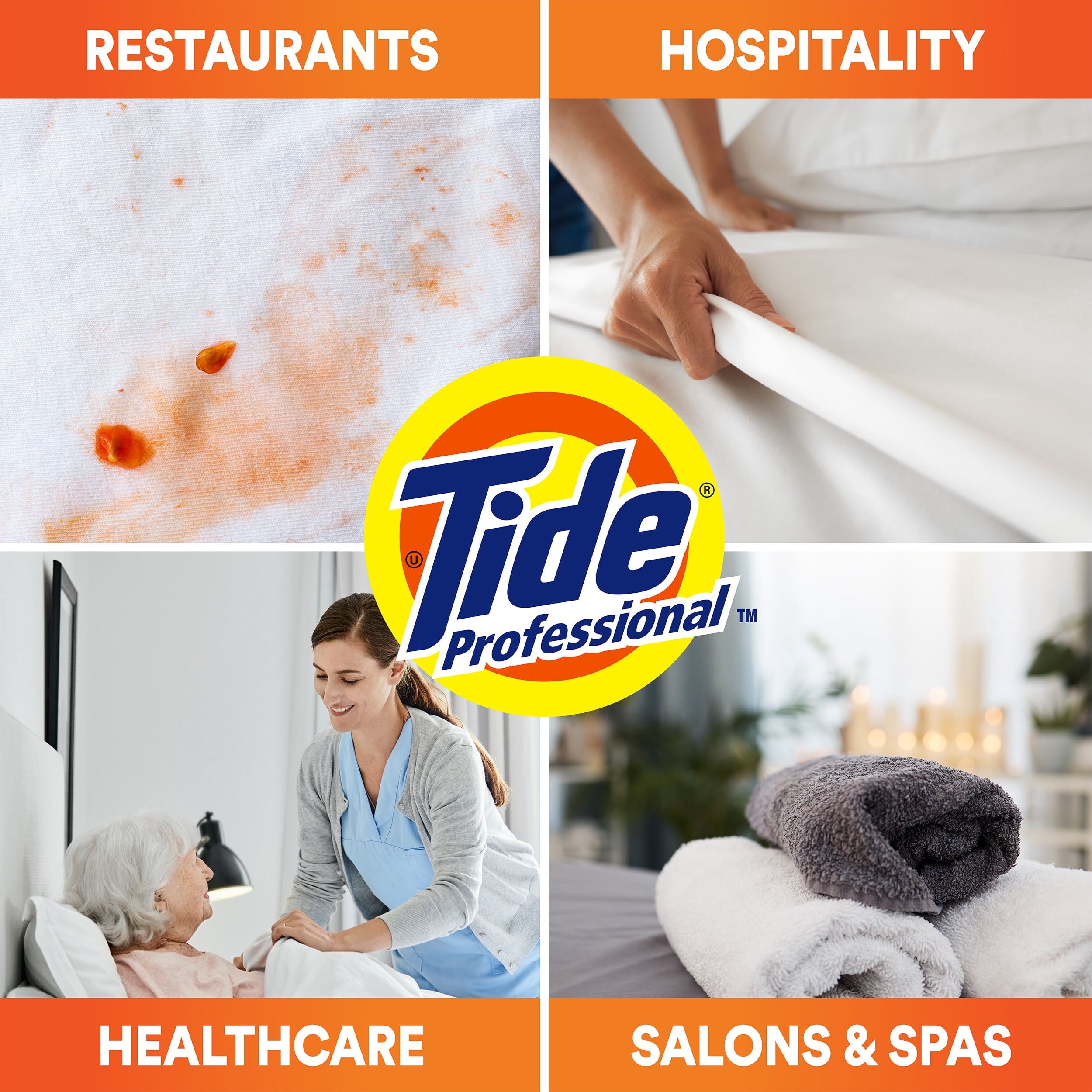 Tide Professional Commercial Powder Laundry Detergent, For Business Use, Fresh Scent, 197 oz, 1 Box