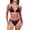 blue, variant on Women's Triangle Halter Bikini Set Adjustable String Tie Two Piece Swimsuit Low Rise Brazilian Swimwear