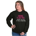 thumbnail image 3 of Funny Sarcastic Hunting Hunters Joke Women Plus Size Crewneck Sweatshirt Brisco Brands 4X, 3 of 5
