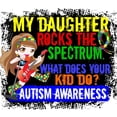 thumbnail image 3 of CafePress - Rocks Spectrum Autism Women's Dark Pajamas - Women's Short Sleeve Print T-Shirt and Pants Dark Cotton Pajama Set, 3 of 7