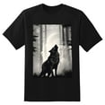 thumbnail image 2 of Plus Size Shirt for Women Black Tops for Women Oversized Short Sleeves Shirt for Women Wolf T Shirt Crewneck Shirt for Women XL, 2 of 5