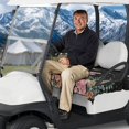thumbnail image 3 of HUIACONG Dragonfly Flowers Golf Cart Covers Seat Easy to Install Golf Cart Seat Protector Cover Foldable Easy to Clean Protection Interior Accessories for EZGO Yamaha Club Cars, 3 of 7