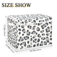 thumbnail image 5 of Yayeee Collapsible Cube Storage Bin with Lid Fabric Closet Decorative Basket with Handles, Gray Leopard Pattern, 5 of 7