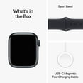 thumbnail image 4 of Apple Watch Series 9 GPS 41mm Minuit Petite Moyenne Bande Fréquence Cardiaque, Détection de Crash, Puce S9 - Remis à Neuf Clair, 4 of 4