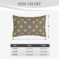 thumbnail image 4 of Gukieu Christmas hat duck Print Plush Pillow Cover, Hidden Zipper Pillow Protector without Pillow Core, Suitable for Bedroom, Office, Car Decoration-16"x24", 4 of 6