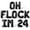 Black, variant on Letter Balloons - OH FLOCK IM 24 16" Inch Alphabet Letters Foil Mylar Balloon 24th Birthday Party Banner (Purple)