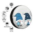 thumbnail image 4 of Pofeuu Snow Gnome for Winter Print Spare Tire Wheel Cover for Car Truck SUV Camper Universal Fit Spare Tire Cover RV Spare Tire Covers-14 inch, 4 of 6