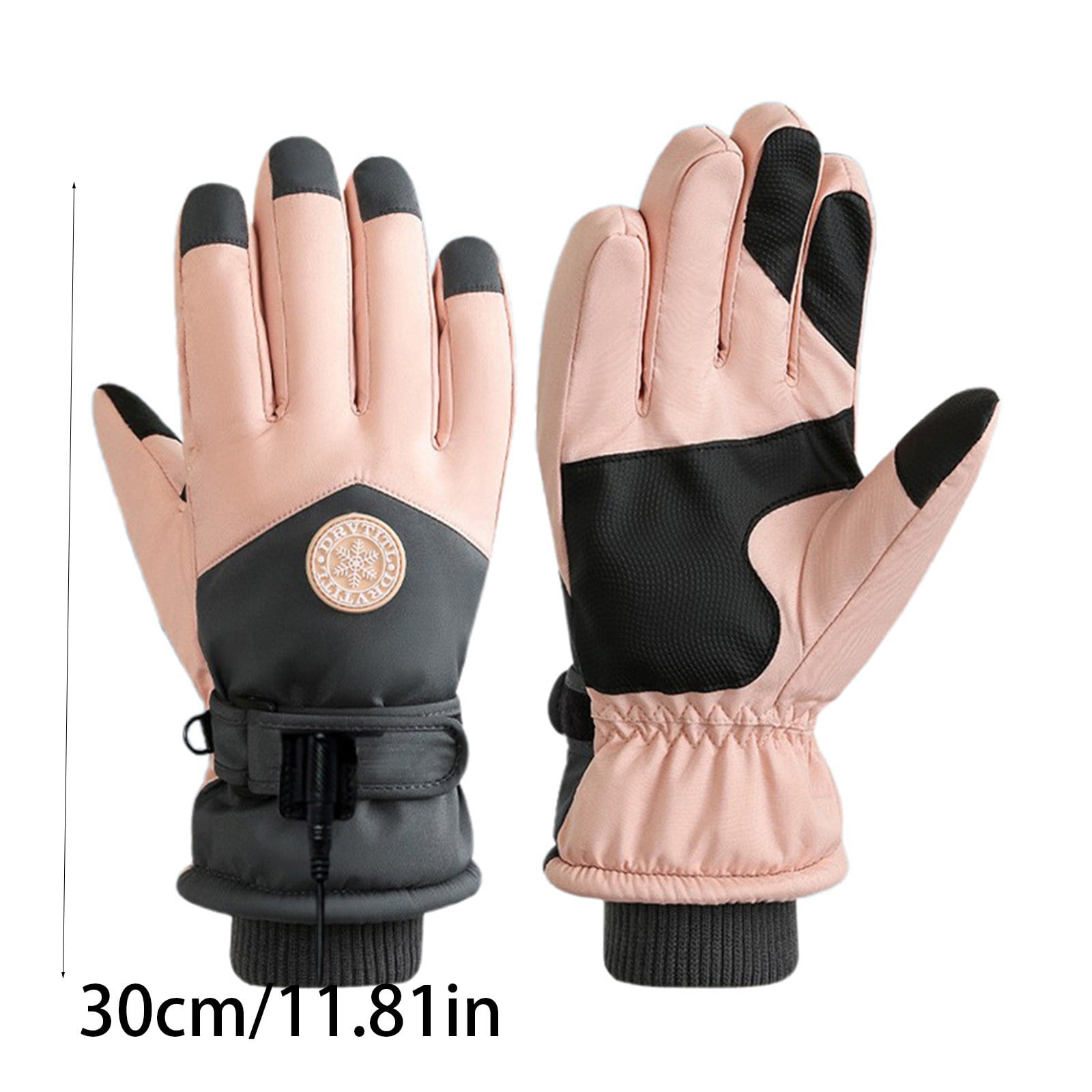 Rechargeable USB Heated Gloves for Men Women Electric Gloves with Touchscreen Heated Hand Warmer for Work Cycling Skiing Outdoor Activities