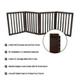Indoor Pet Gate 4Panel Retractable Dog Gate for Stairs or Doorways