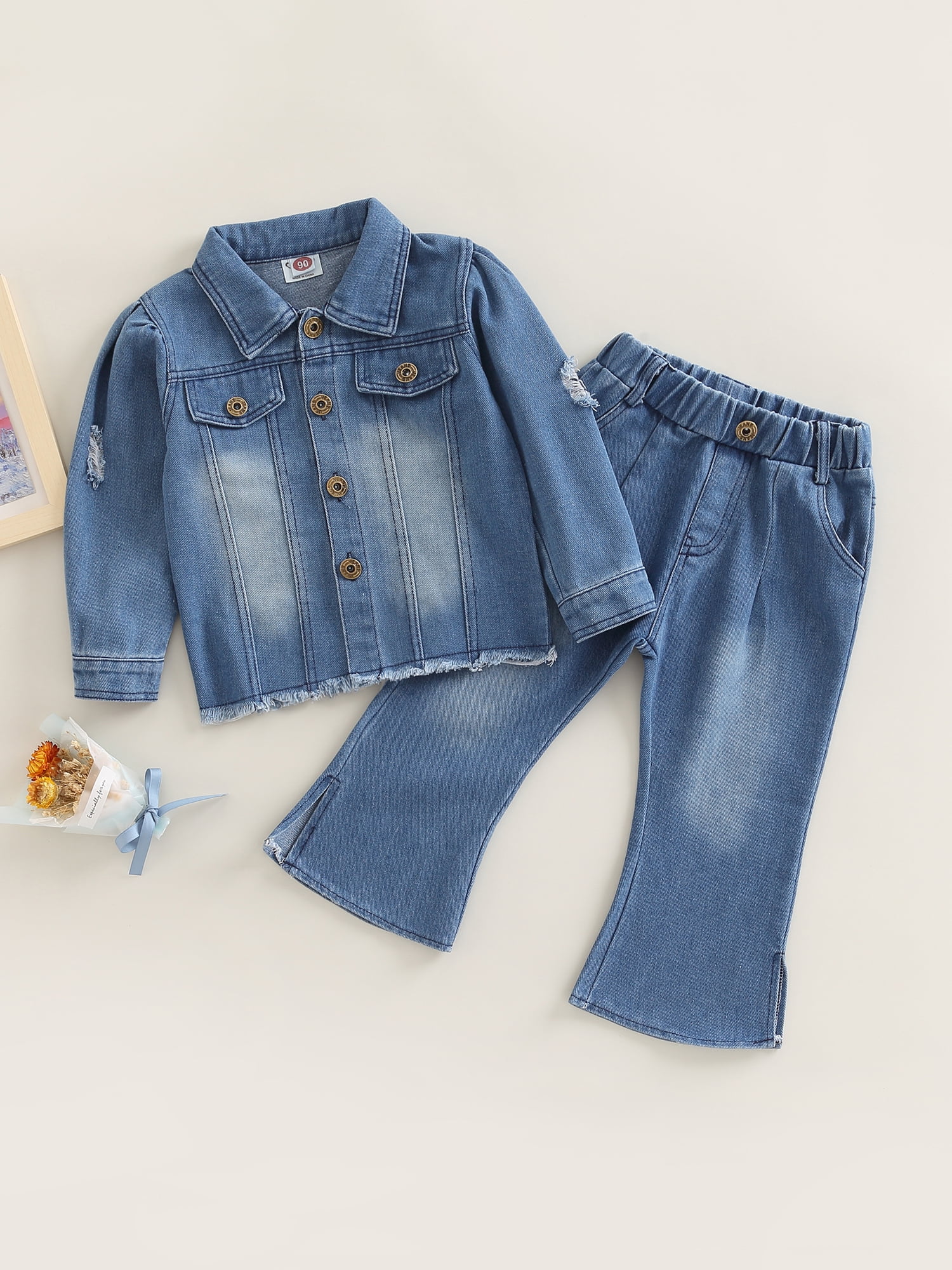 Spring Autumn Children Denim Dress for Girls Clothes Long Sleeve Pearls Jean  Dress Baby Kids Button Clothing 5 6 8 9 10 12 Years - AliExpress