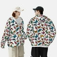 thumbnail image 4 of Vsdgher Sweat à Capuche Imprimé Papillons Volants Colorés pour Hommes Femmes, Manches Longues Protection Solaire Pêche Course Natation-Grand, 4 of 7