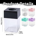 thumbnail image 3 of Magnetic Paper Clip Holder, Boxes of Paper Clip Organizer, Paper Cilp Dispenser Holder, Clear Acrylic Organizers with Magnetic for Desk Cute Office Binder Clip, Desk Supplies Holders, Pink, 3 of 5
