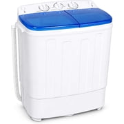 Portable Twin Tub Washing Machine, 16 lbs Total Capacity (Wash 11.6 lbs + Spin 6.4 lbs), for Home, Apartment, Dorm, RV — Blue