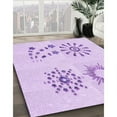 thumbnail image 2 of Ahgly Company Indoor Square Patterned Bright Lilac Purple Area Rugs, 8' Square, 2 of 6