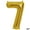 Gold 7, variant on BalsaCircle 16" Mylar Foil Plain Balloon Gold Number 4 Wedding Party Decor