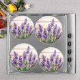 thumbnail image 2 of Bahomeck Gas Stove Burner Cover Set Of 4,Lavender Flowers Bouquet At Old Wooden Metal Electric Stove Burner Covers,Protecting Gas Stoves,Kitchen Decor，8 Inch And 10 Inch, 2 of 2