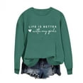 thumbnail image 5 of Busydd Valentines Tops for Women Trendy Comfy Love Heart Sweatshirt for Women Casual Long Sleeve, 5 of 6