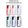thumbnail image 6 of Samsung Galaxy S21 FE 5G Case, Galaxy S21 FE 5G 6.5" Case with Screen Protector, Dual Layer Hybrid Clear Shockproof Protective Cover Case, Blue, 6 of 10